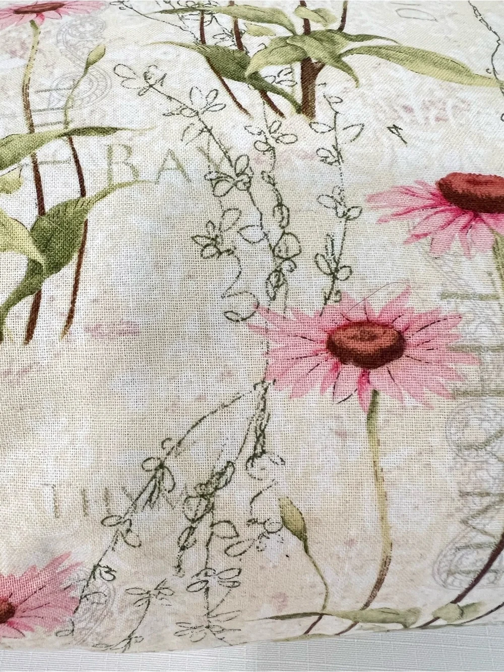 Handmade Floral Herb Garden Girl Prairie Cottagecore Bloomcore Handbag Tote Bag